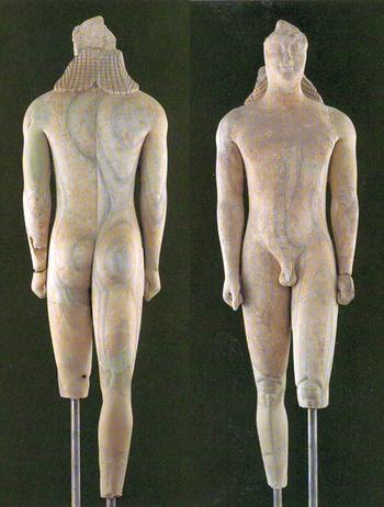 Kouros-Statue im Archäologischen Museum Samos (Vathy)