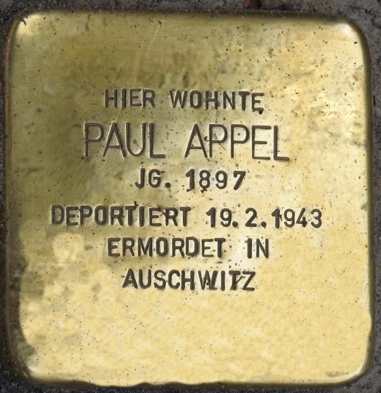 Stolperstein Paul Appel